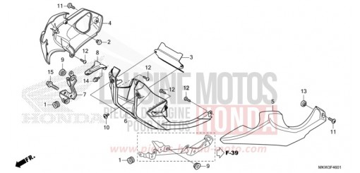 PANNEAU INFERIEUR (NC750XD) NC750XDM de 2021